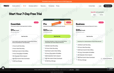 Snapshot of Async promo: '$192 Off Pro Yearly Plan' - captured during verification by DontPayFull on 03-Jul-2026.