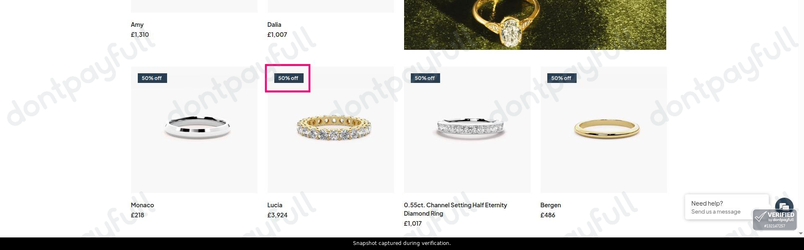 Snapshot of Austen Blake promo: 'Up to 50% Off Outlet Jewellery' - captured during verification by DontPayFull on 08-Sep-2026.