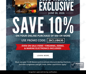 Bass Pro Shops Promo Codes - 20% Off Coupon July 2026