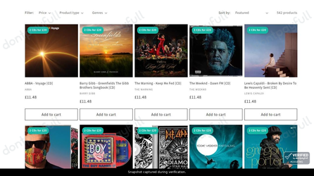 Snapshot of Chalkys promo: 'Find CDs from Just £11' - captured during verification by DontPayFull on 02-Oct-2026.