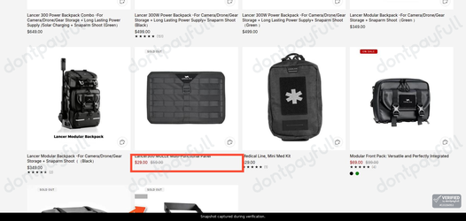 Snapshot of COALAX promo: 'Up to 50% Off Modular Backpacks and Power Stations' - captured during verification by DontPayFull on 30-Sep-2026.