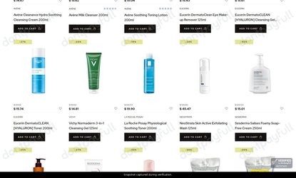 Snapshot of Cosmetis promo: 'Up to 45% Off Skincare Cleansers' - captured during verification by DontPayFull on 12-Jun-2026.