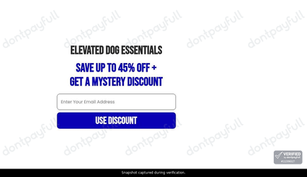 Snapshot of Dog Friendly Co. promo: 'Up to 25% Off Leashes' - captured during verification by DontPayFull on 22-Sep-2026.