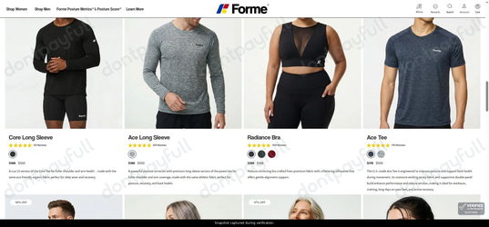 Snapshot of Forme promo: 'Up to 45% Off Select Styles' - captured during verification by DontPayFull on 16-Jun-2026.