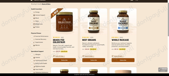 Snapshot of Heart & Soil promo: 'Enjoy Up to 10% Off Popular Supplements' - captured during verification by DontPayFull on 03-Jul-2026.