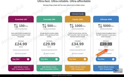 Snapshot of Highland Broadband promo: 'Get up to 60% Off Highland Broadband Internet Packages' - captured during verification by DontPayFull on 29-Sep-2026.