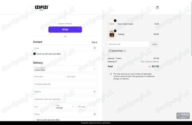 Verification proof for FREESHIPPING