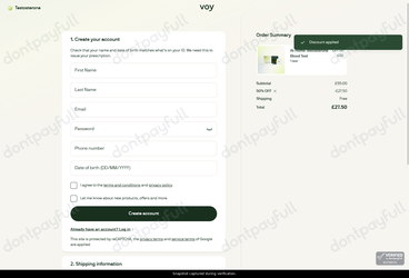 Verification proof for VOY-50OFFSIGNUP