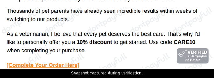 Verification proof for CARE10