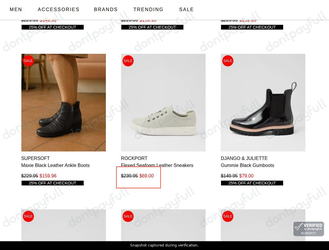 Snapshot of Mountfords promo: 'Save up to 70% on Women's Sale Shoes' - captured during verification by DontPayFull on 18-Jun-2026.