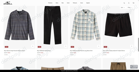 Snapshot of O'Neill promo: 'Save up to 40% on Boys' Apparel on Sale' - captured during verification by DontPayFull on 05-Jun-2026.