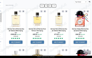 Snapshot of Paco Perfumerias promo: 'Enjoy Up to £65 Off Hermes Perfumes' - captured during verification by DontPayFull on 01-Aug-2026.