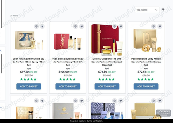 Snapshot of Paco Perfumerias promo: 'Up to 40% Off Perfume Gift Sets for Women' - captured during verification by DontPayFull on 01-Aug-2026.