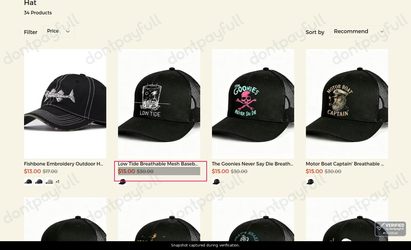 Snapshot of Salt Roam - Mickioy promo: 'Enjoy Up to 50% Off Headwear' - captured during verification by DontPayFull on 25-Oct-2026.