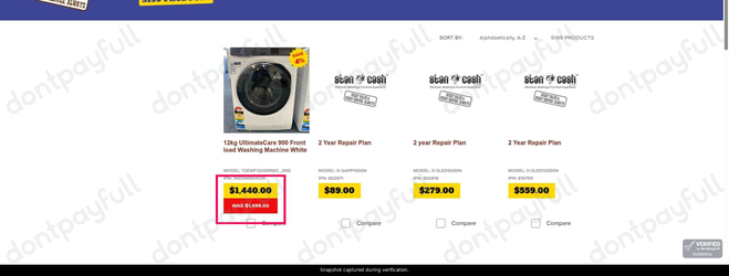 Snapshot of Stan Cash promo: 'Enjoy Up to 4% Off Electronics, Furniture, and Appliances' - captured during verification by DontPayFull on 21-Jul-2026.