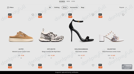 Snapshot of Symbol Fashion promo: 'Save up to 60% on Women's Designer Footwear' - captured during verification by DontPayFull on 12-Sep-2026.
