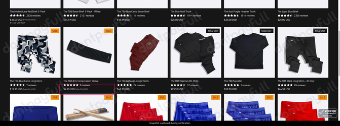 Snapshot of T-Bô Clothing promo: 'Up to 80% Off Best Sellers' - captured during verification by DontPayFull on 26-Jul-2026.