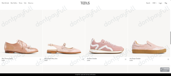 Snapshot of The Office of Angela Scott promo: 'Shop New Footwear from $425' - captured during verification by DontPayFull on 11-Aug-2026.