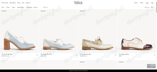 Snapshot of The Office of Angela Scott promo: 'Goodyear Welt Collection from $347' - captured during verification by DontPayFull on 11-Aug-2026.