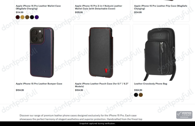 Snapshot of Torro promo: 'IPhone 15 Pro Cases from $104' - captured during verification by DontPayFull on 27-Oct-2026.