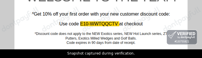 Verification proof for E10-WWTQQCTV
