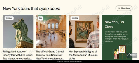 Snapshot of WalksDevour promo: 'Up to $22 Off New York Tours' - captured during verification by DontPayFull on 03-Jul-2026.