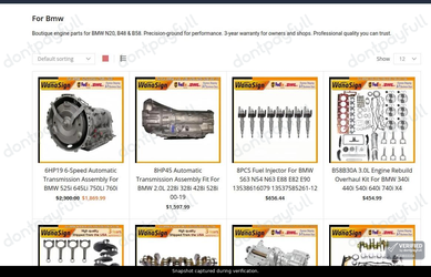Snapshot of Wanasign promo: 'Up to 20% Off Engine Parts for BMW' - captured during verification by DontPayFull on 01-Oct-2026.