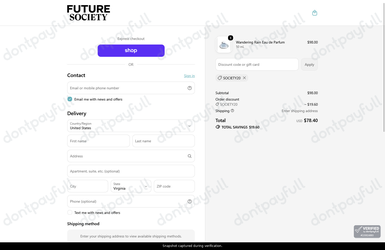 Verification proof for SOCIETY20
