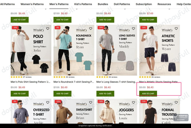 Snapshot of Winslet's promo: 'Enjoy Up to 35% Off Stylish Men's Patterns' - captured during verification by DontPayFull on 30-Sep-2026.